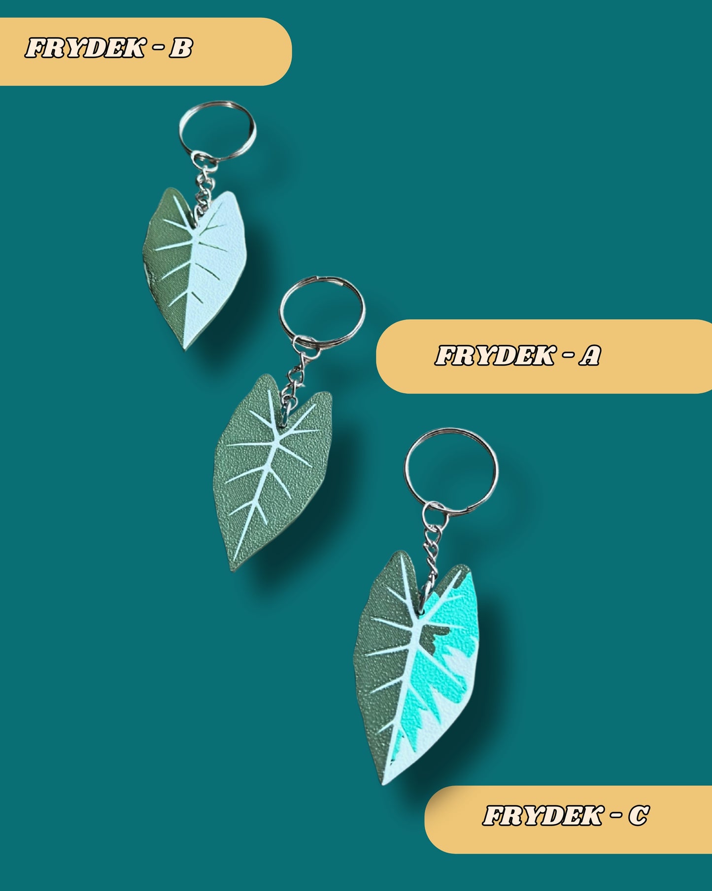 Botanical Leaf Keychains