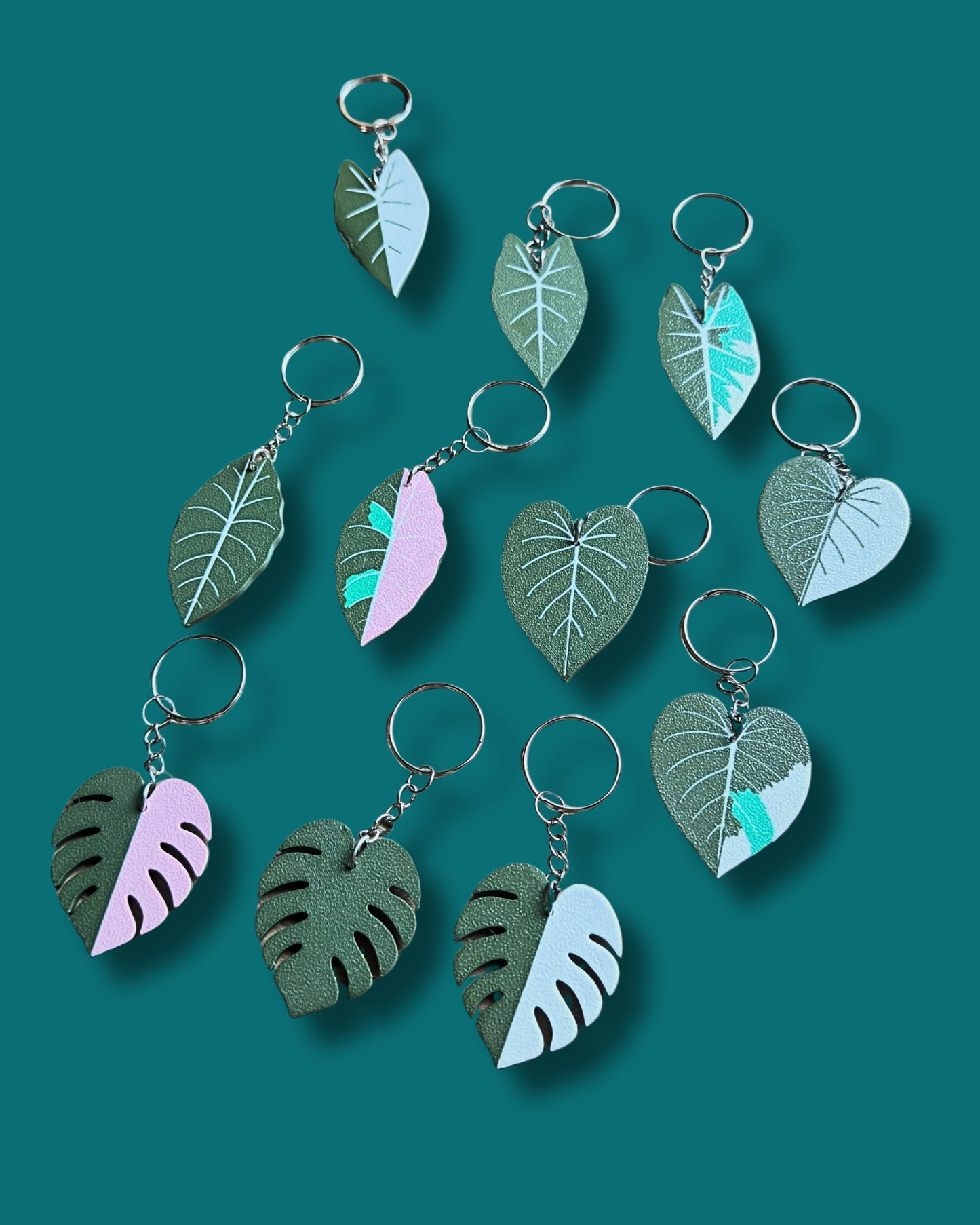 Botanical Leaf Keychains