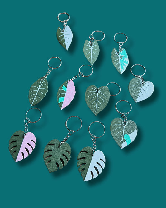 Botanical Leaf Keychains