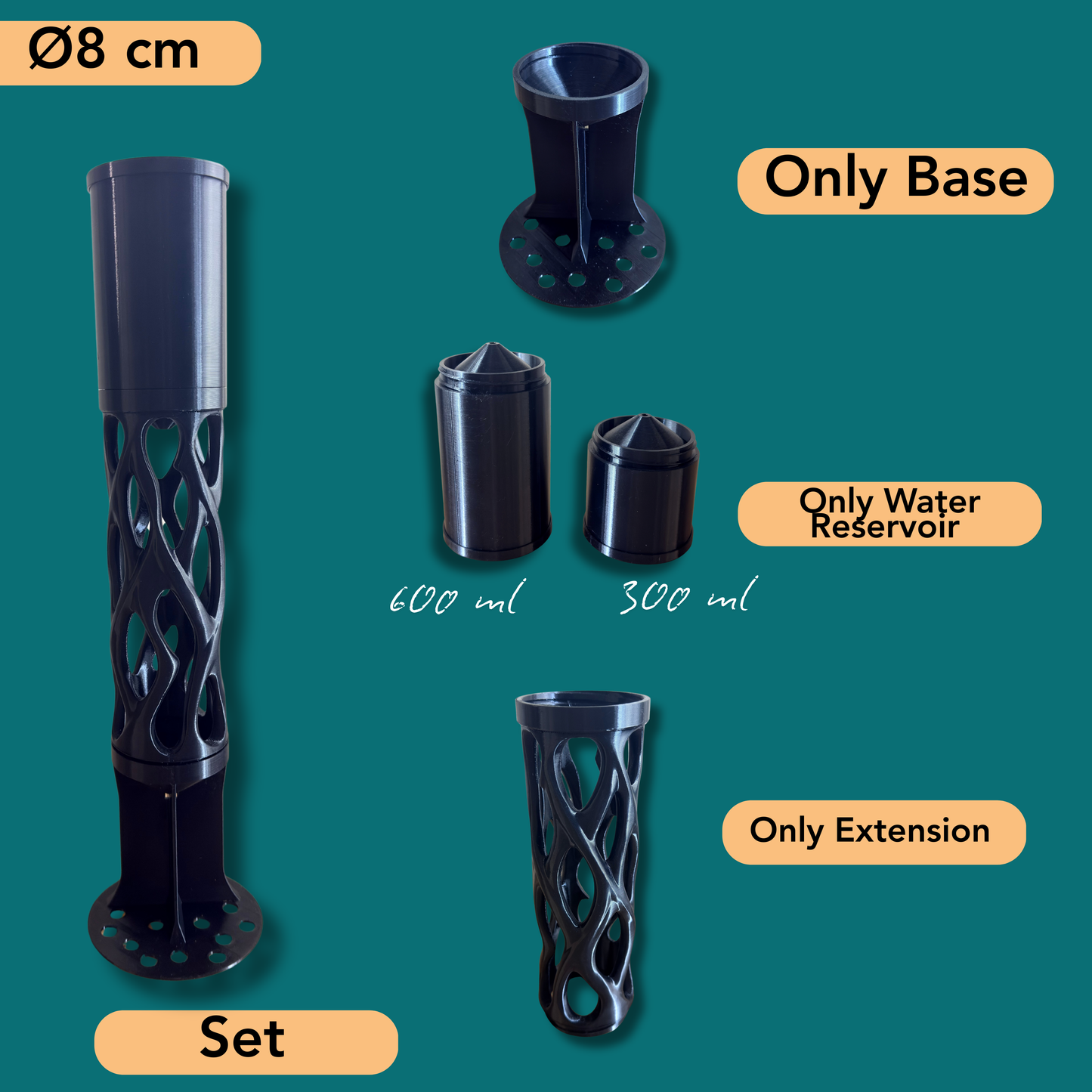Rhiza Modular Moss Pole