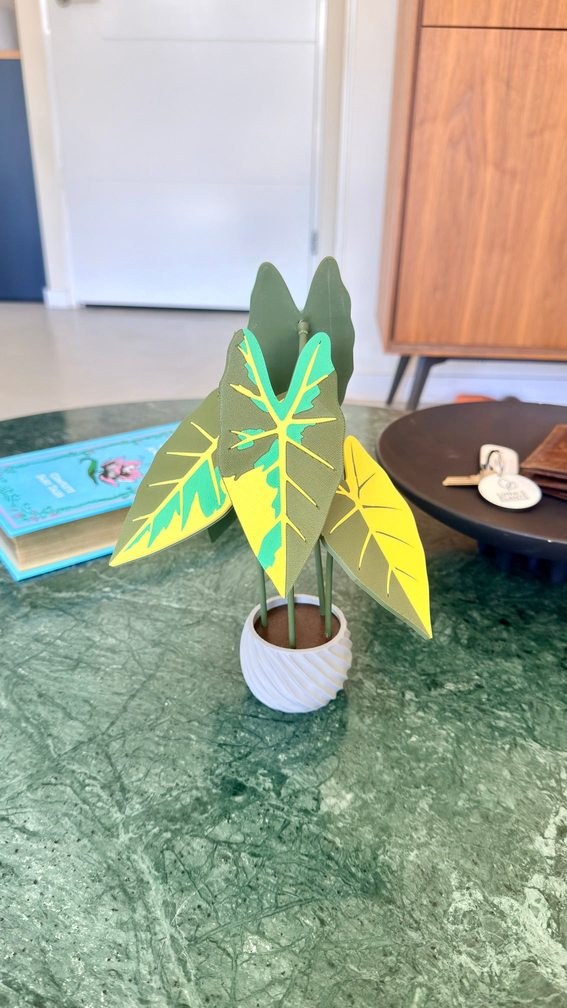 Alocasia Frydek Coaster Set — Albo / Aurea