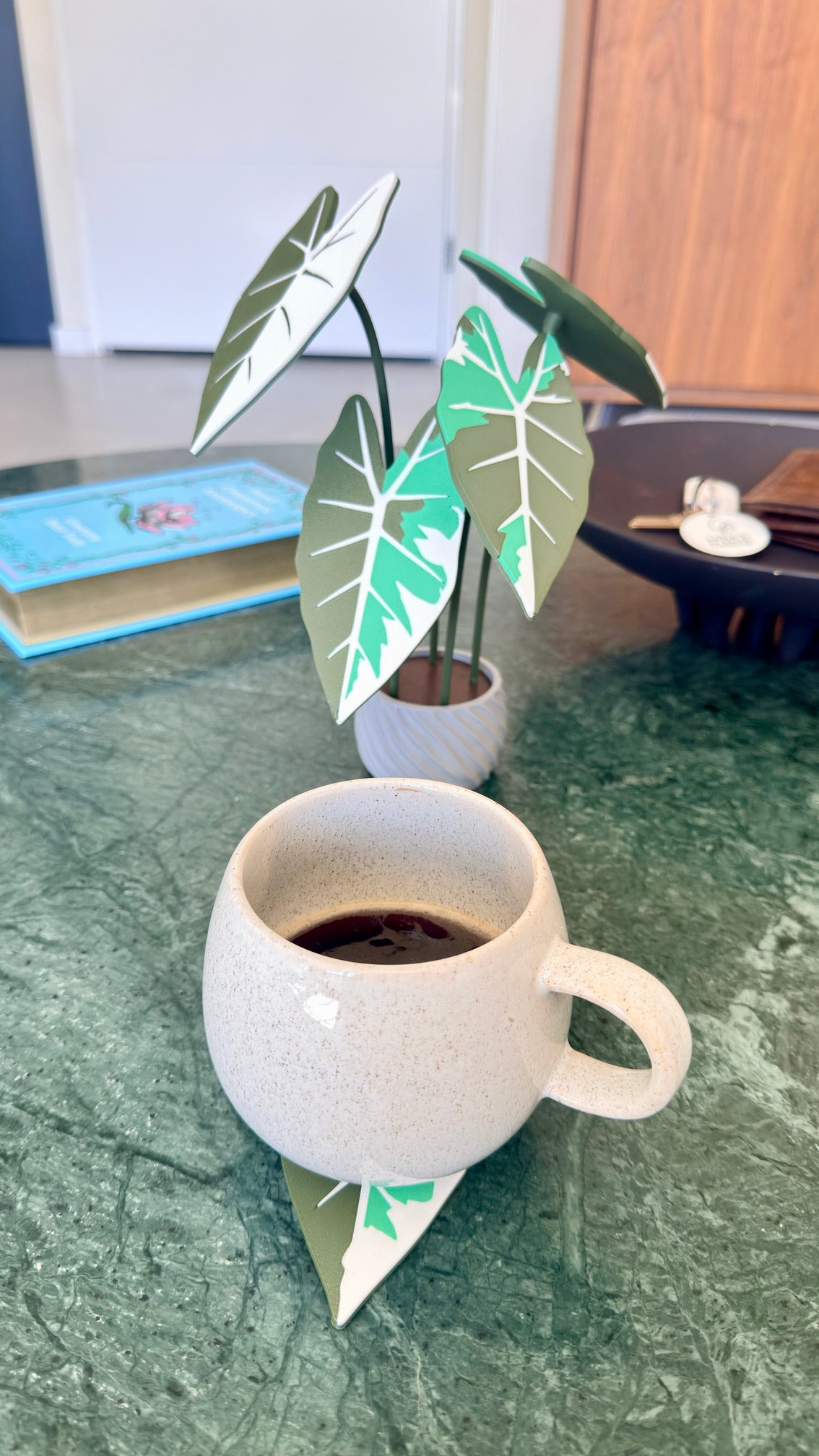 Alocasia Frydek Coaster Set — Albo / Aurea