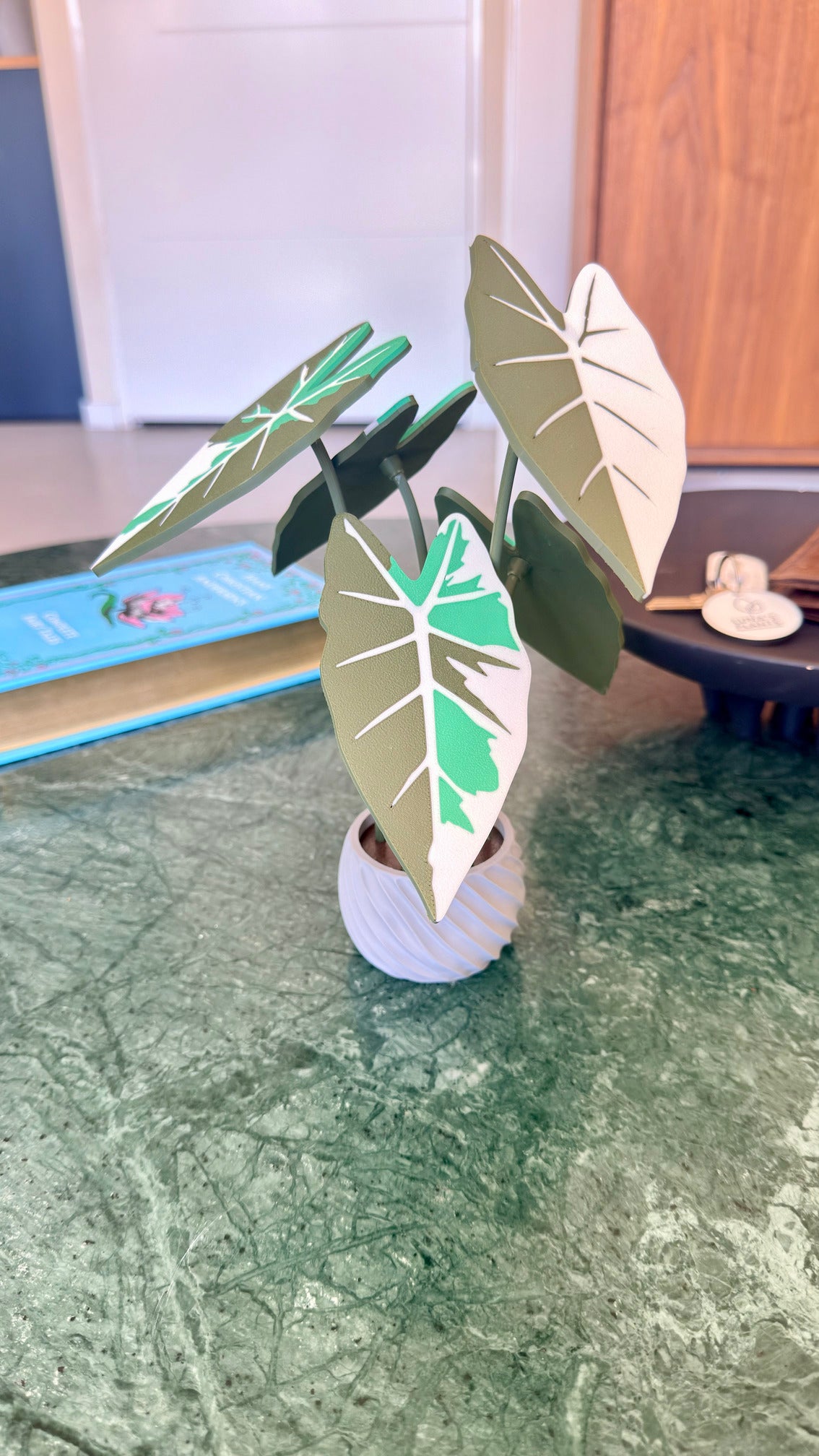 Alocasia Frydek Coaster Set — Albo / Aurea