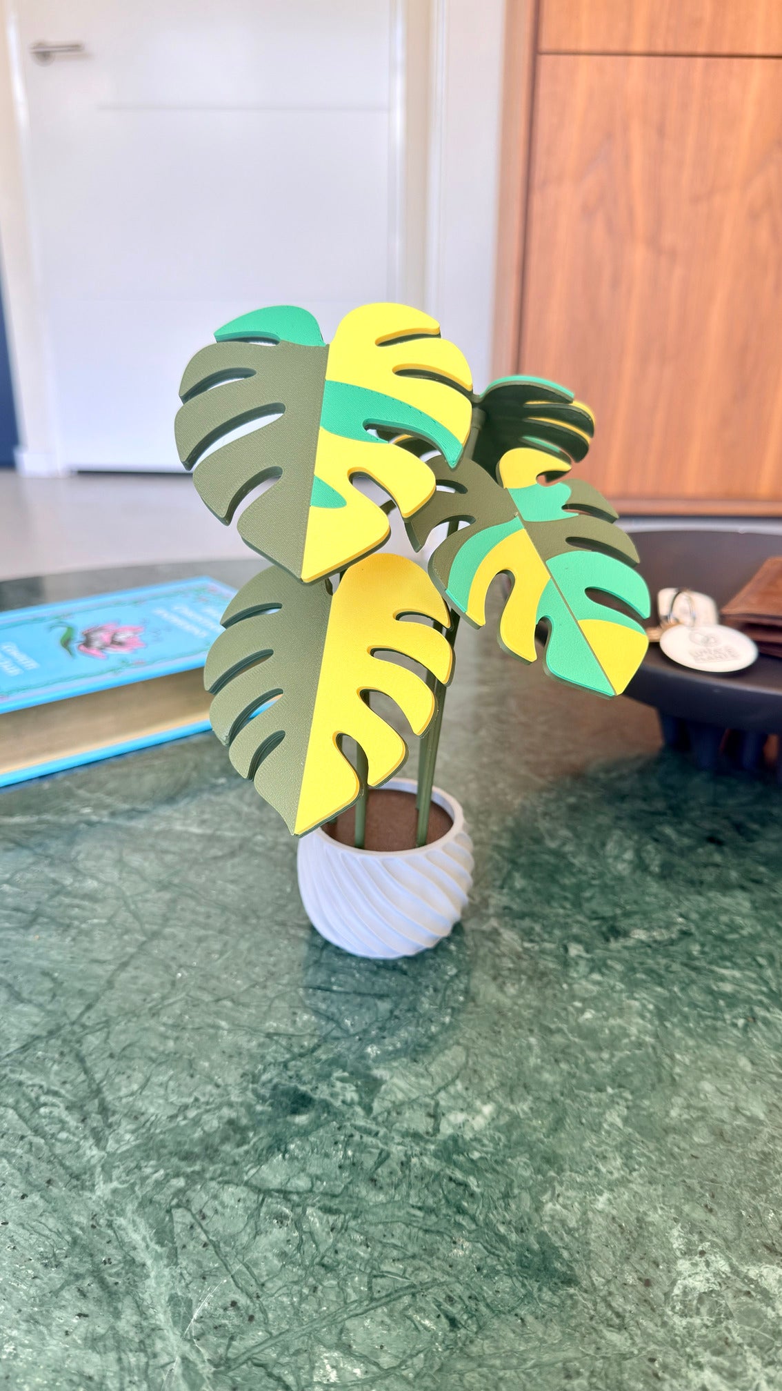 Monstera Coaster Set — Albo / Aurea