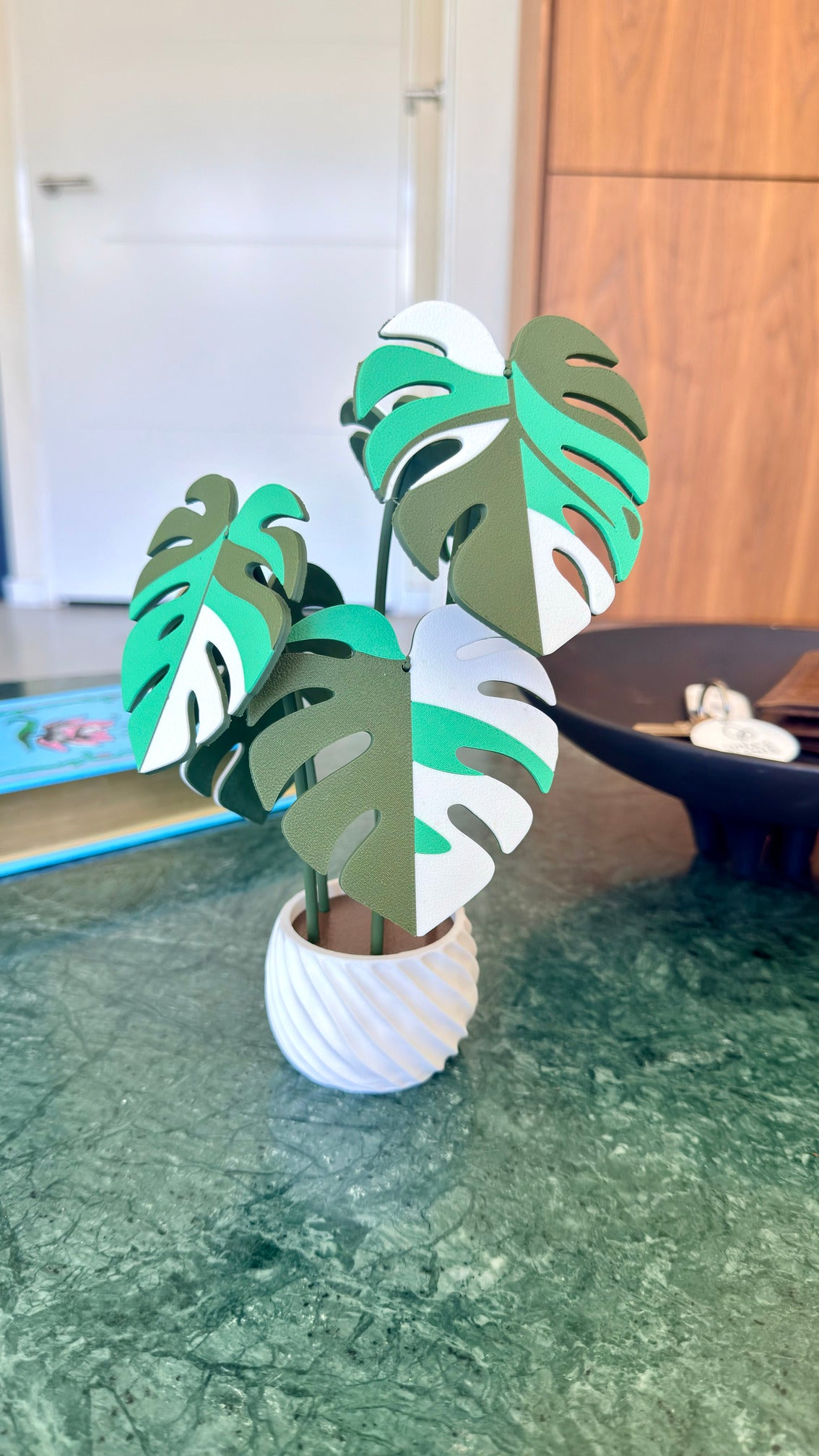 Monstera Coaster Set — Albo / Aurea
