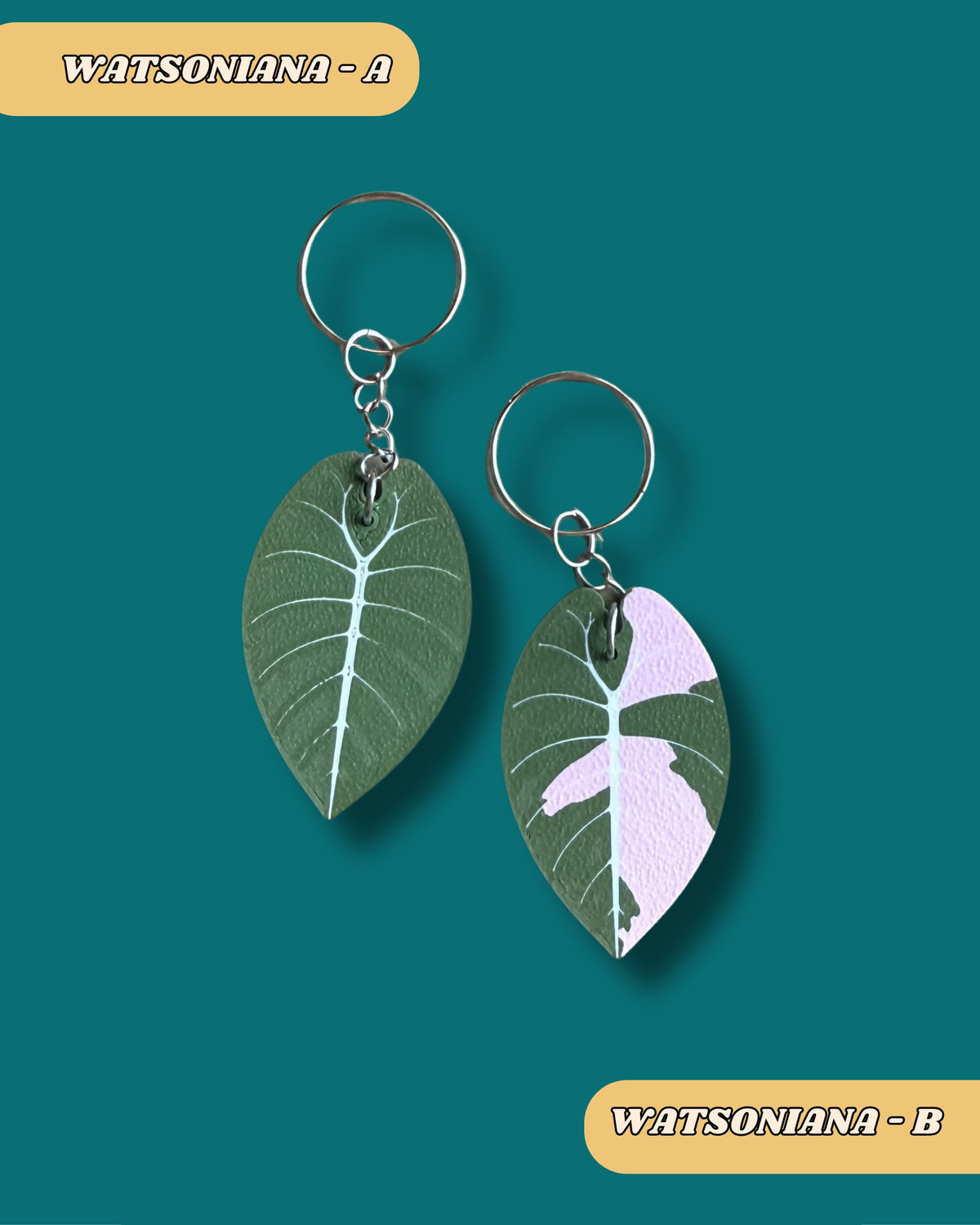 Botanical Leaf Keychains