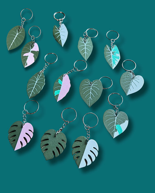 Botanical Leaf Keychains